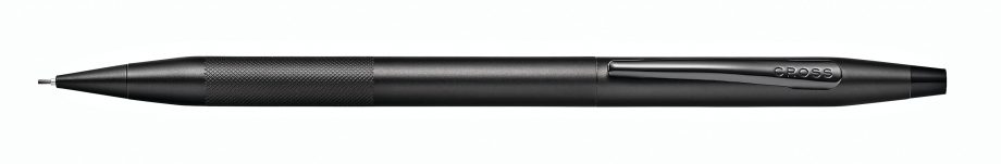 Classic Century Black PVD 0.7MM Pencil with Micro-knurl Detail