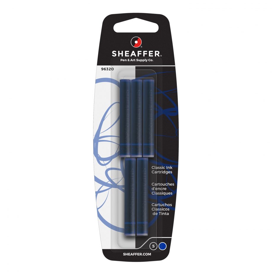 Sheaffer® Skrip® Fountain Pen Classic Ink Cartridge - Deluxe Blue (5 per card)