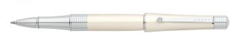 Beverly Pearlescent White Lacquer Rollerball Pen