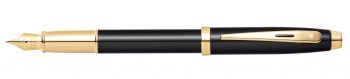 Sheaffer 100 Glossy Black with Gold-Tone Fountain Pen