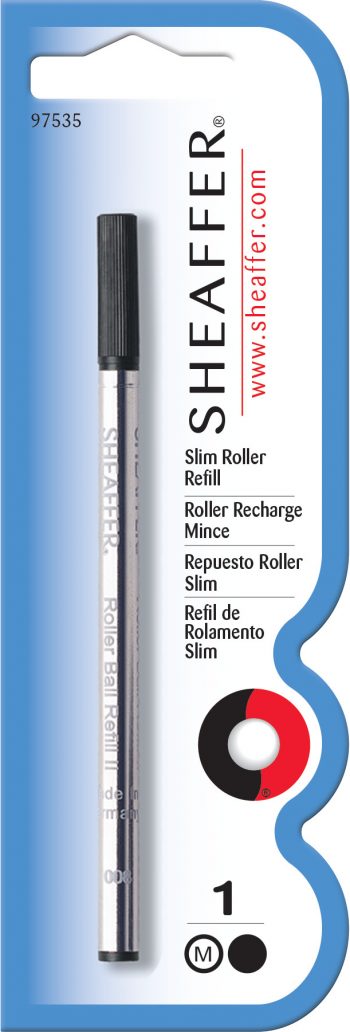 Sheaffer® Slim Rollerball Refill - Black Medium - Blister Card