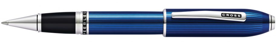 Peerless Translucent Quartz Blue Rollerball Pen