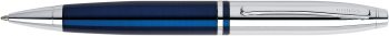 Calais Chrome & Blue Lacquer Ballpoint Pen