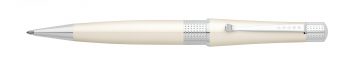 Beverly Pearlescent White Lacquer Ballpoint Pen