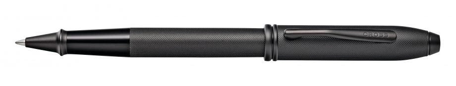 Townsend Black PVD Micro-knurl Rollerball Pen