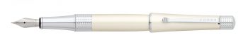Beverly Pearlescent White Lacquer Fountain Pen