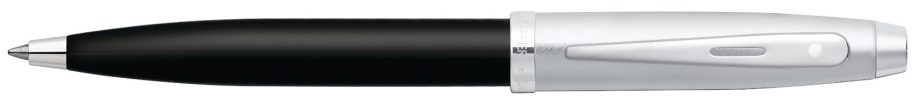 Sheaffer® 100 Glossy Black Barrel & Brushed Chrome Cap Ballpoint Pen