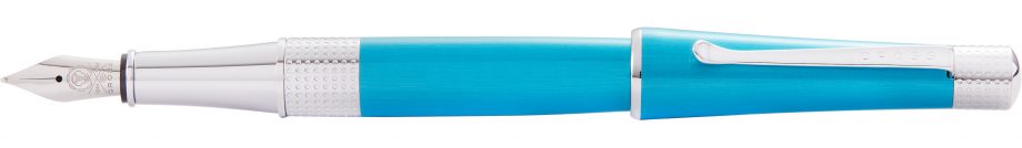 Beverly Translucent Teal Lacquer Fountain Pen
